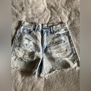 American Eagle Outfitters Light Blue Denim Shorts